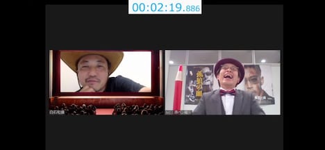 「孤狼ナイト」の様子。左から白石和彌、赤ペン瀧川。