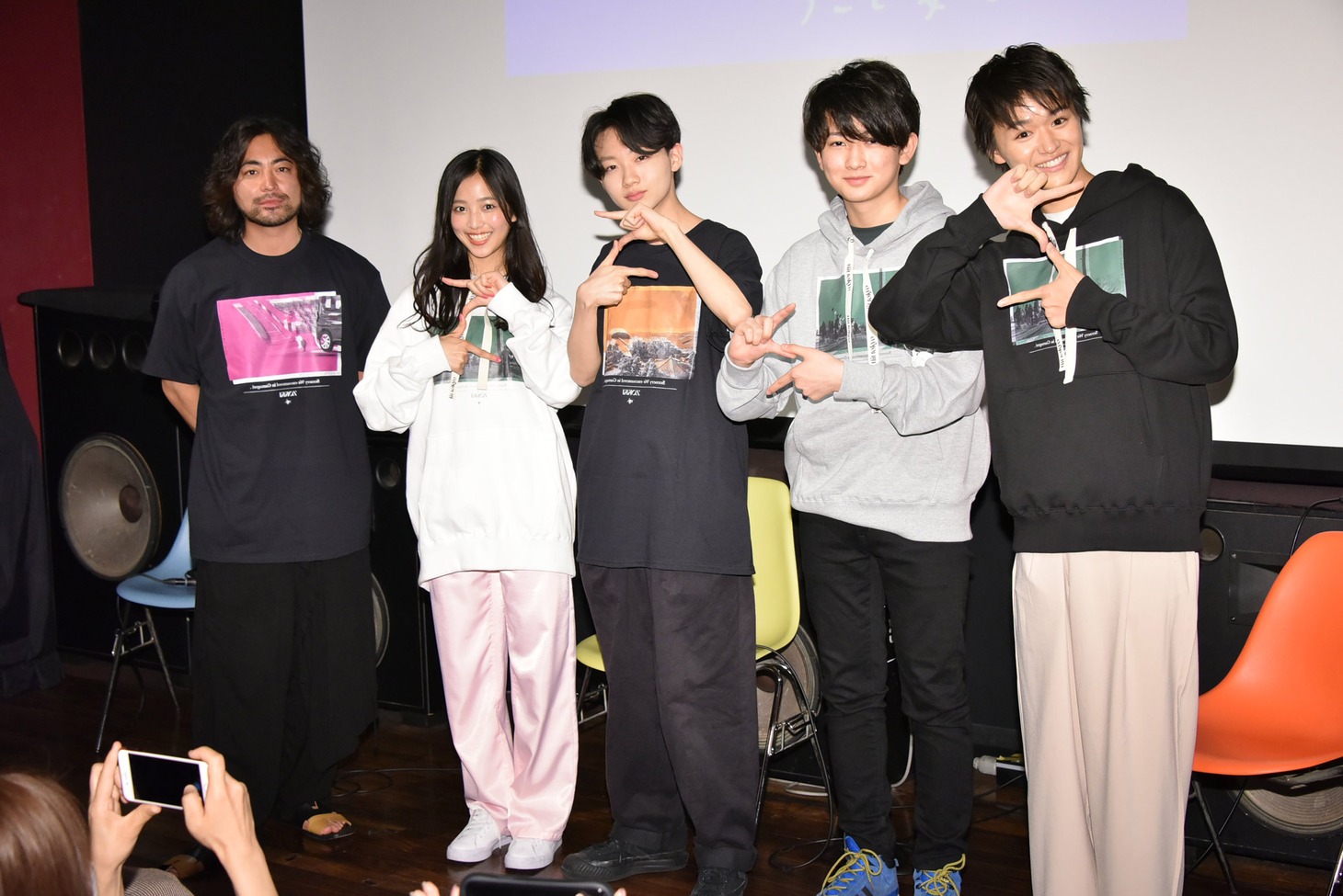 左から山田孝之、糸瀬七葉、小林拓司、清水大登、大倉空人。