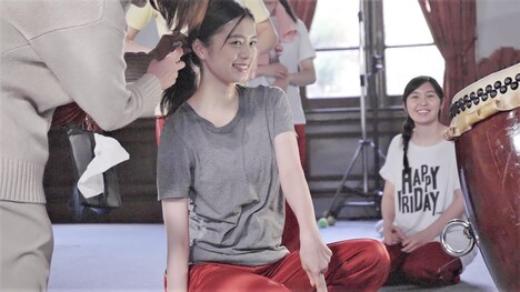 「藍に響け」メイキング写真