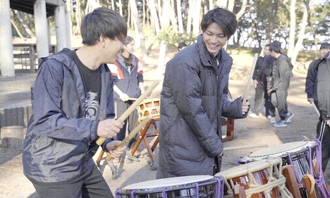 「藍に響け」メイキング写真