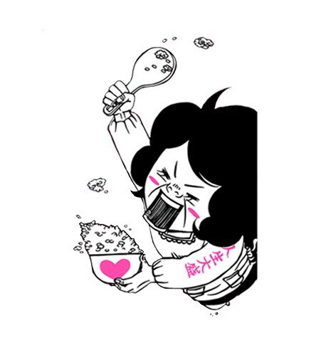 「サムライカアサン」原作イラスト(c)板羽皆／集英社