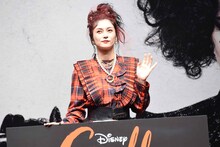 「クルエラ」公開直前イベントに登壇した柴咲コウ。