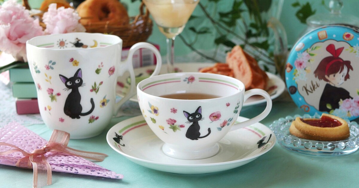 魔女の宅急便」ジジとティータイムを楽しもう、ノリタケ製の食器が発売 
