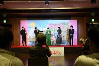 「漁港の肉子ちゃん」完成報告会の様子。