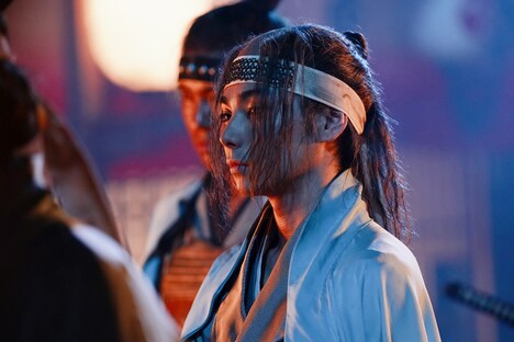 「るろうに剣心 最終章 The Beginning」メイキング写真より、村上虹郎。