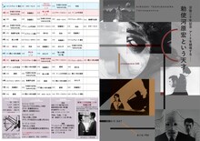 「没後二十年記念 アートを越境する─ 勅使河原宏という天才」チラシ外面