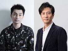 左から遠藤雄弥、津田寛治。