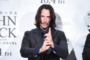 2019年、「ジョン・ウィック：パラベラム」公開に合わせ来日したキアヌ・リーヴス。