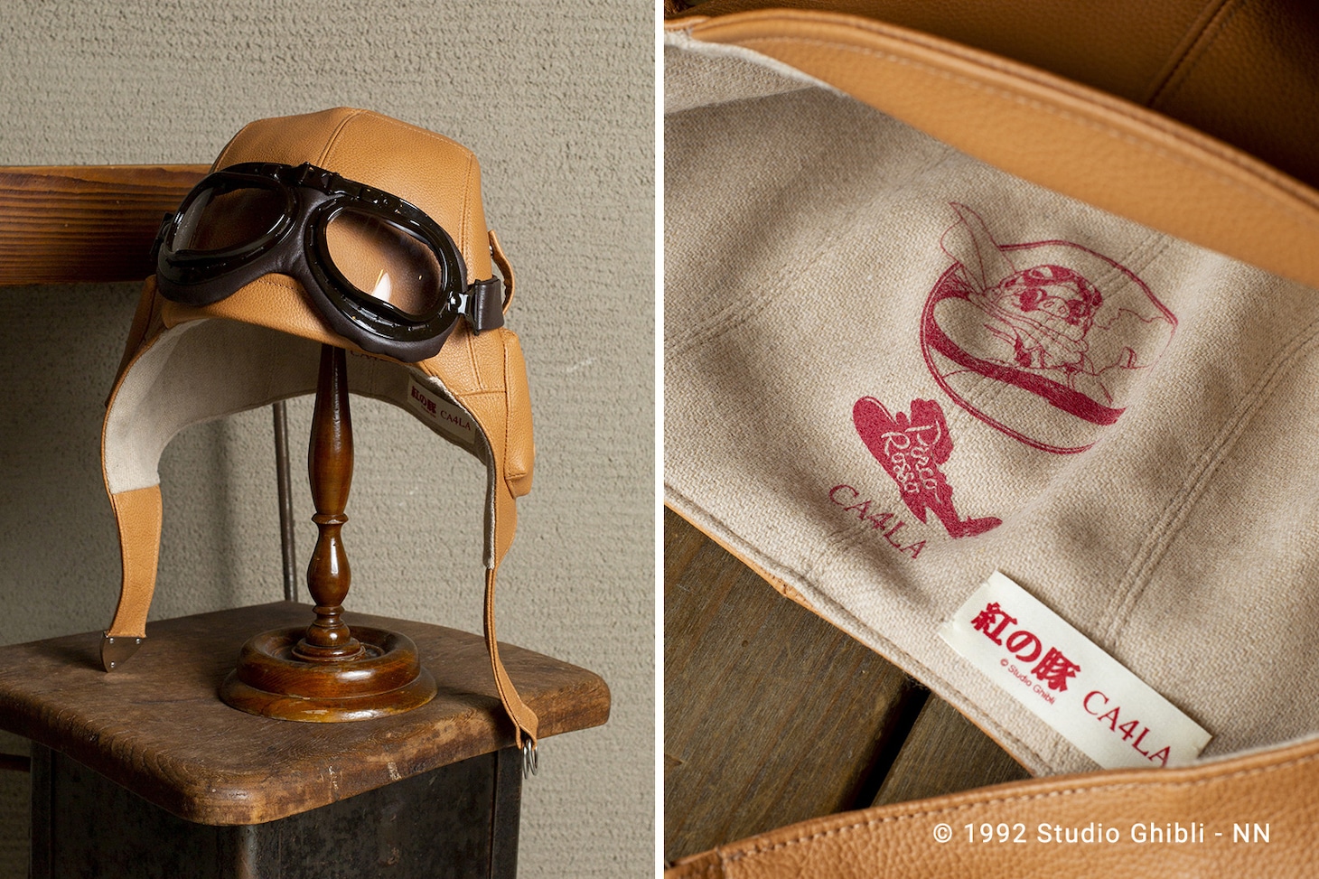 紅の豚 × CA4LA ポルコ・ロッソ フライトキャップ（税込6万6000円）