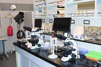 法医学研究室の様子。