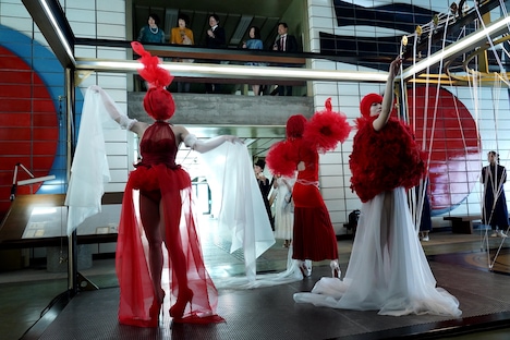 「Arc アーク」撮影現場のセット。