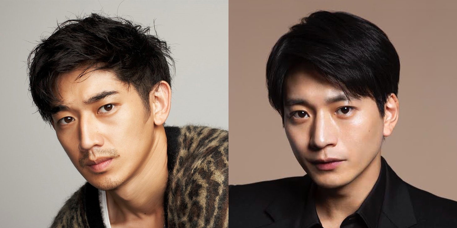 左から永山瑛太、向井理。