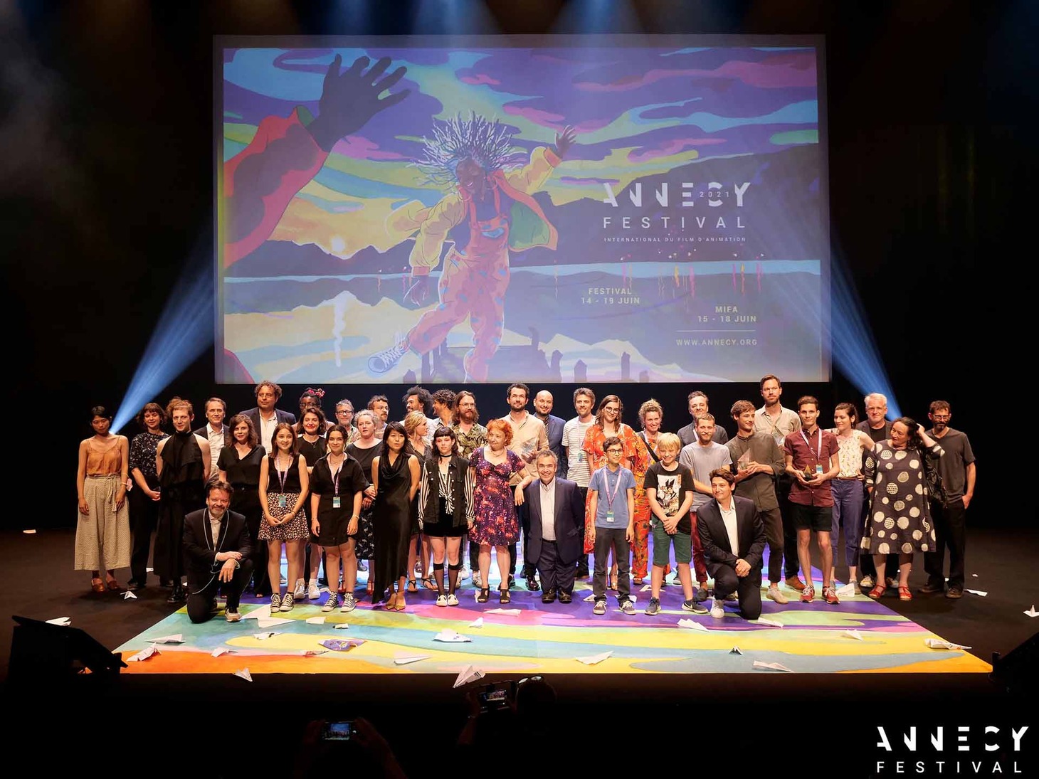 アヌシー国際アニメーション映画祭2021授賞式の様子。 Photo : ANNECY FESTIVAL/G. Piel