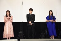 左から久野美咲、梶裕貴、雨宮天。
