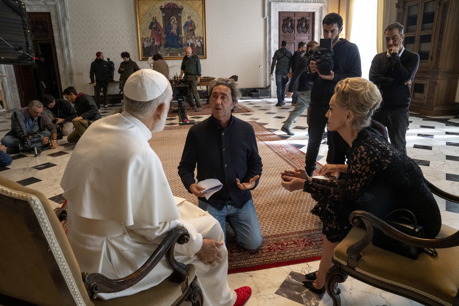「ニュー・ポープ 悩める新教皇」メイキング写真