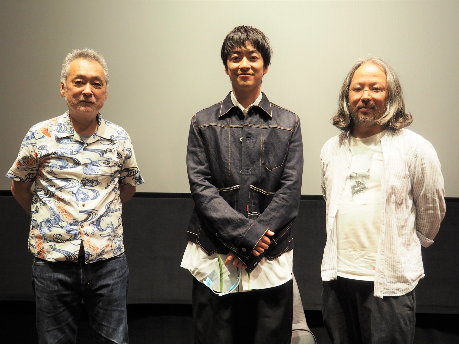 「明日の食卓」公開記念トークイベントにて、左から瀬々敬久、大東駿介、菊地健雄。