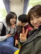 「アジアの天使」メイキング写真。左からキム・イェウン、佐藤凌、チェ・ヒソ。