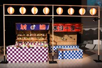 会場に用意された屋台。