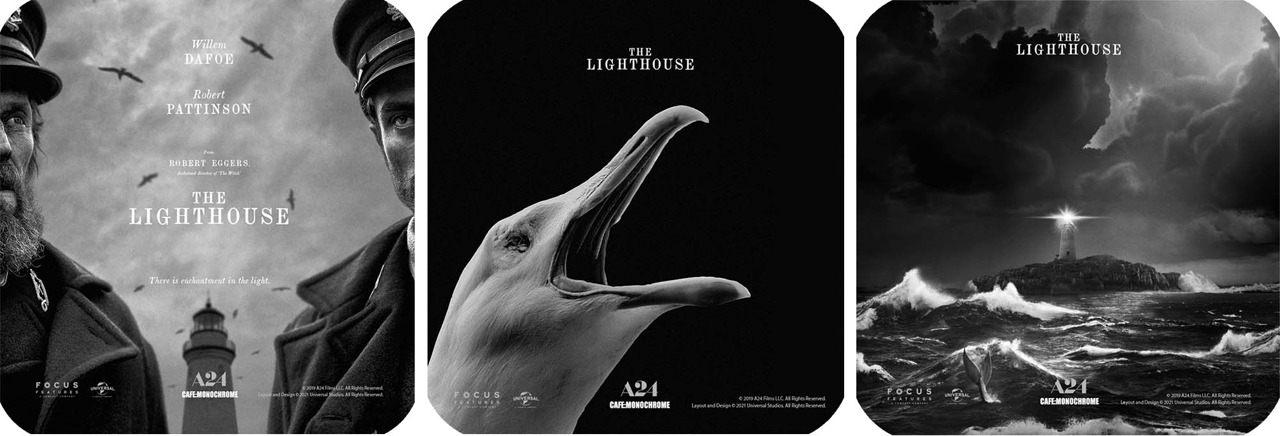 CAFE: MONOCHROMEで1オーダーにつき1枚プレゼントされるコースターのビジュアル。