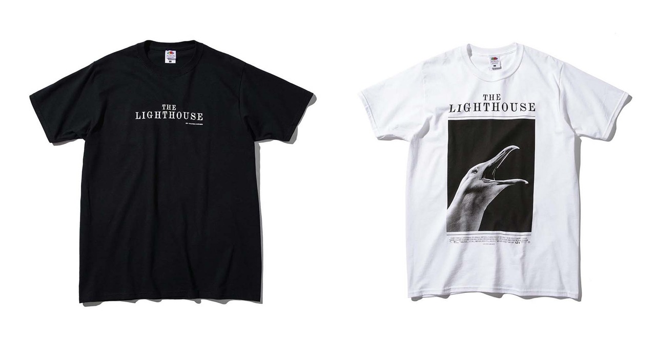 weber制作の「ライトハウス」オフィシャルTシャツ。左からロゴver.（税込4500円）、カモメver.（税込6000円）。