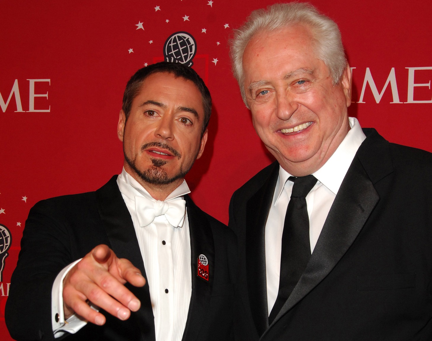 左からロバート・ダウニー・Jr.、ロバート・ダウニー。（写真提供：Gregorio Binuya / MCT / Newscom / ゼータ イメージ）
