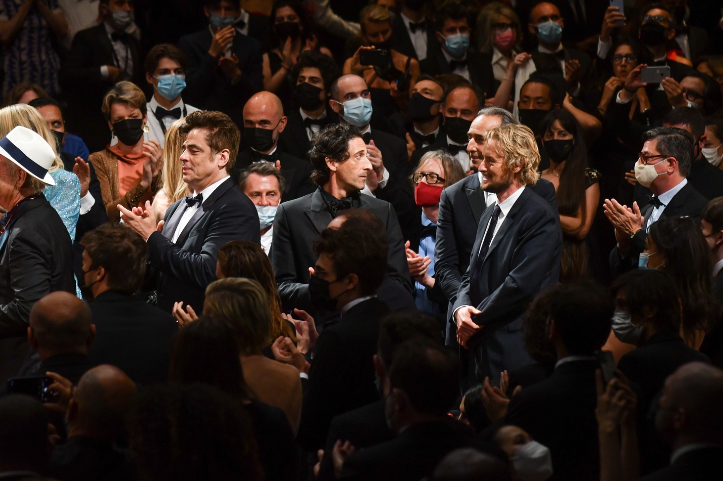 「フレンチ・ディスパッチ ザ・リバティ、カンザス・イヴニング・サン別冊」カンヌ国際映画祭での公式上映時の様子。