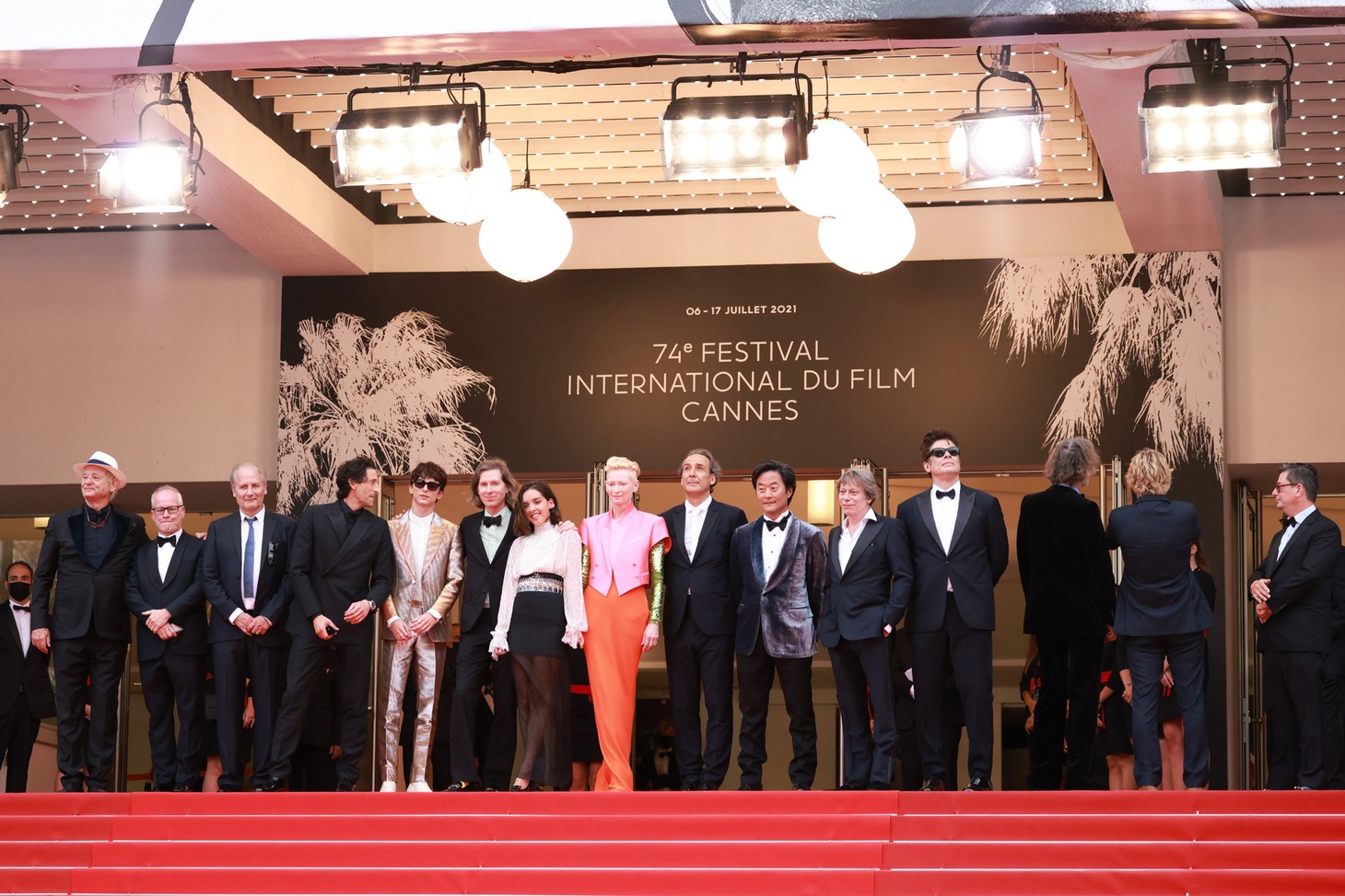 「フレンチ・ディスパッチ ザ・リバティ、カンザス・イヴニング・サン別冊」カンヌ国際映画祭レッドカーペットの様子。