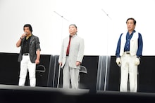 左から藤岡弘、、佐々木剛、宮内洋。