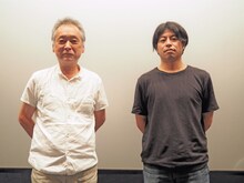 「明日の食卓」「茜色に焼かれる」のトークイベント付き上映に参加した瀬々敬久（左）、石井裕也（右）。