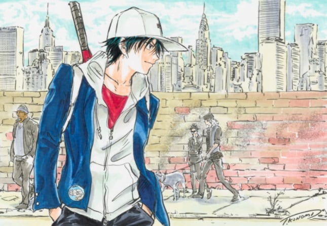 許斐剛が描き下ろした越前リョーマ。