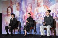 左から野田洋次郎、北川景子、菅田将暉。