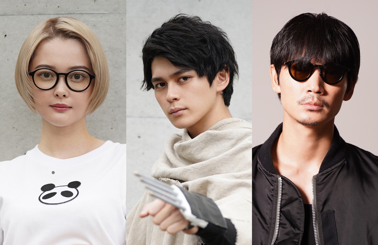 左から玉城ティナ、眞栄田郷敦、綾野剛。