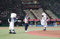 セレモニアルピッチイベントの様子。