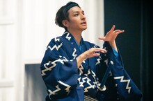 新作歌舞伎「赤胴鈴之助」稽古中の生田斗真（撮影：田中聖太郎）。