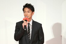 「護られなかった者たちへ」完成披露イベントにて、佐藤健。