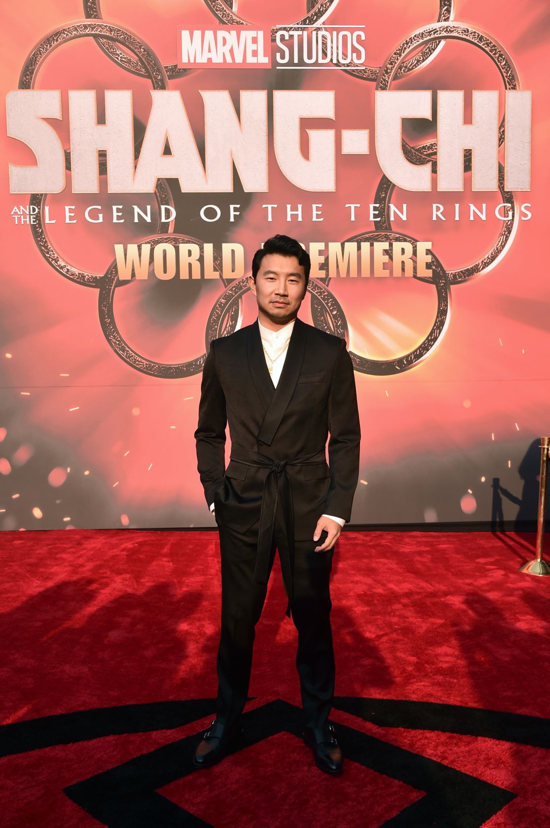 「シャン・チー／テン・リングスの伝説」ワールドプレミアに出席したシム・リウ。