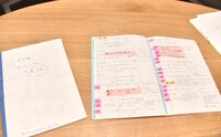 三ツ松けいこがスケジュール撮影をまとめた冊子。「声を出して呼んで」は、「万引き家族」の撮影時のタイトル。