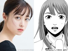 左から橋本環奈、マンガ版の森崎明日香。