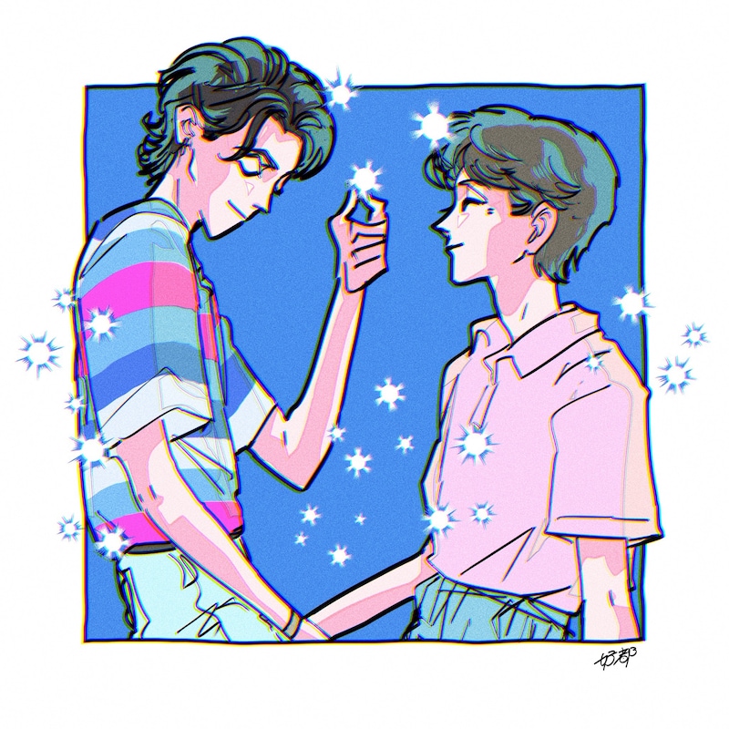 好都によるイラスト。