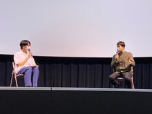 左から門間雄介、濱口竜介。