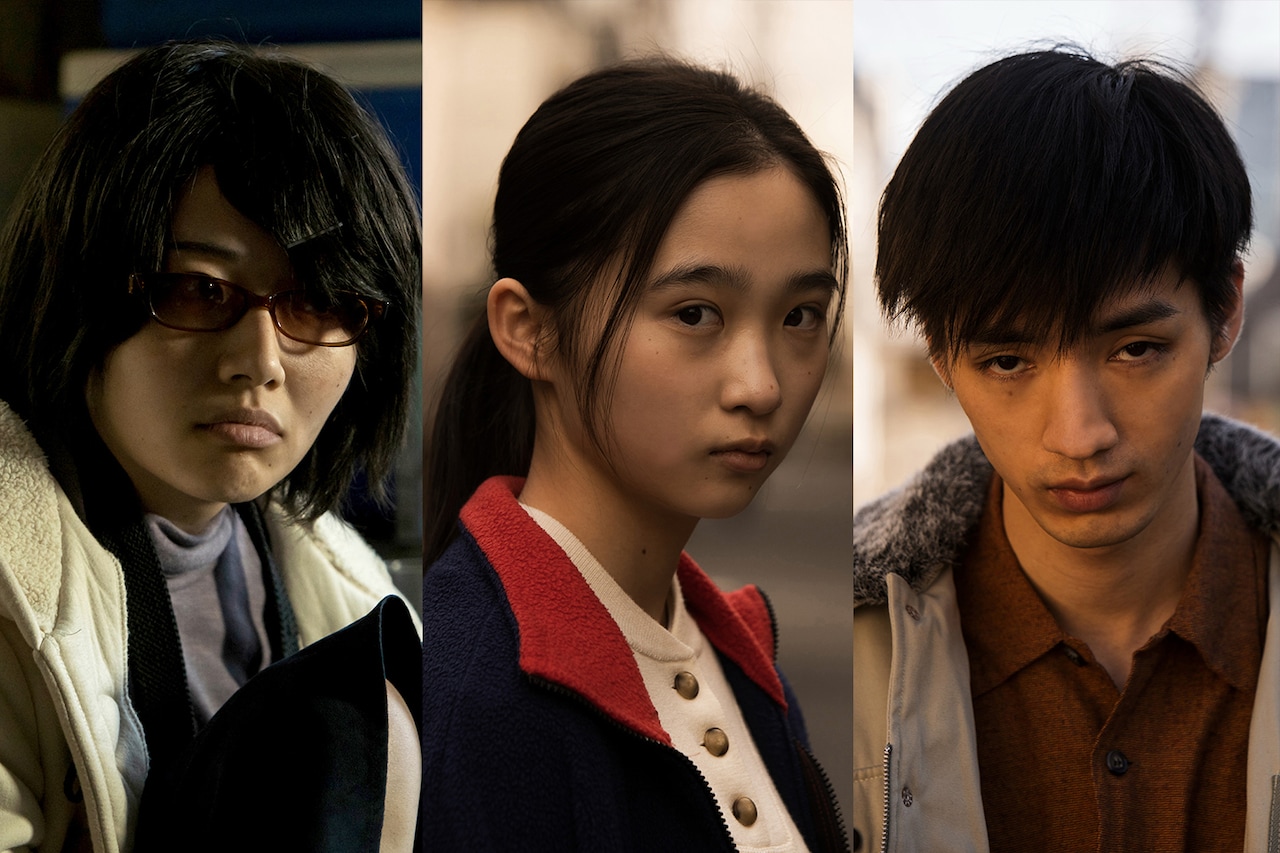 左から森田望智演じるムクドリ、伊東蒼演じる原田楓、清水尋也演じる山内照巳。