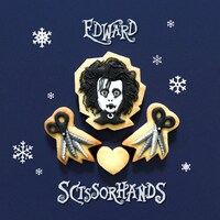 「シザーハンズ」をモチーフにしたアイシングクッキー。