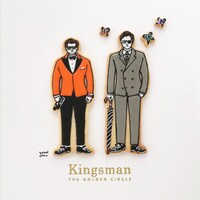「キングスマン：ゴールデン・サークル」をモチーフにしたアイシングクッキー。Youmi Chen（STUDIO NOX）によるイラストとのコラボレーション。