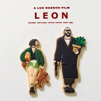 「レオン」をモチーフにしたアイシングクッキー。