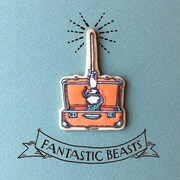 「ファンタスティック・ビーストと黒い魔法使いの誕生」をモチーフにしたアイシングクッキー。