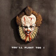 「IT／イット “それ”が見えたら、終わり。」をモチーフにしたアイシングクッキー。