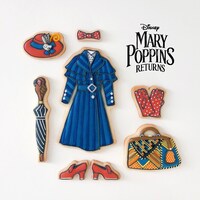 「メリー・ポピンズ リターンズ」をモチーフにしたアイシングクッキー。