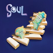 「ソウルフル・ワールド」をモチーフにしたアイシングクッキー。