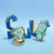 「ソウルフル・ワールド」をモチーフにしたアイシングクッキー。