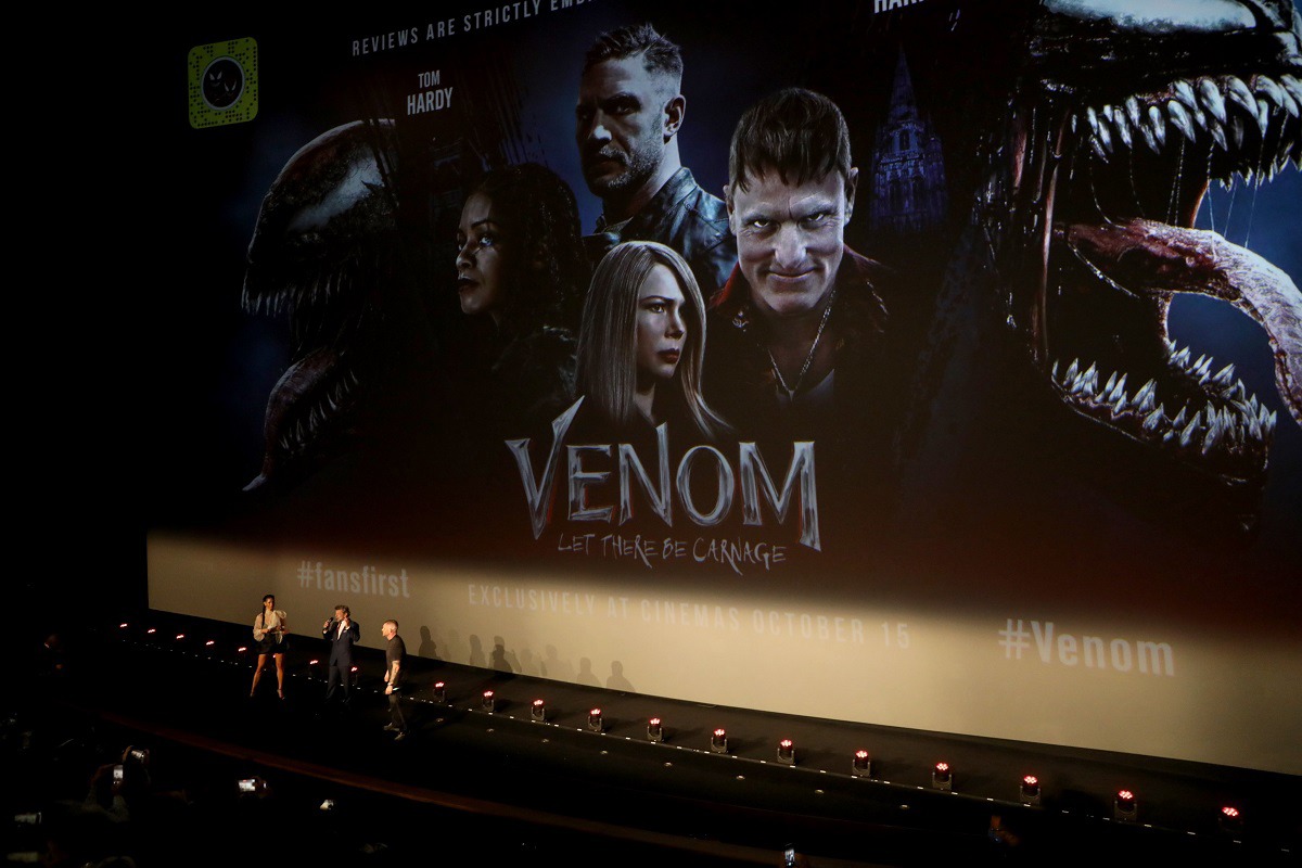 「ヴェノム：レット・ゼア・ビー・カーネイジ」ファン・スクリーニング・イベントの様子。